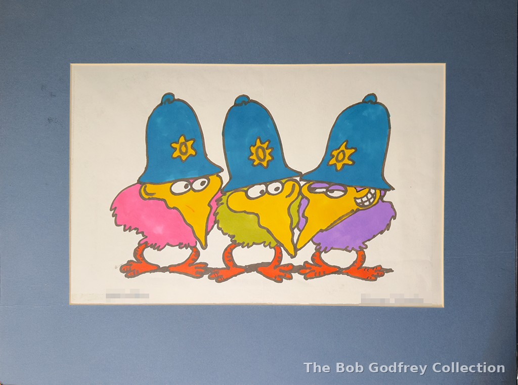The Silly Birds - 1990s re-draw SIGNED by Bob Godfrey