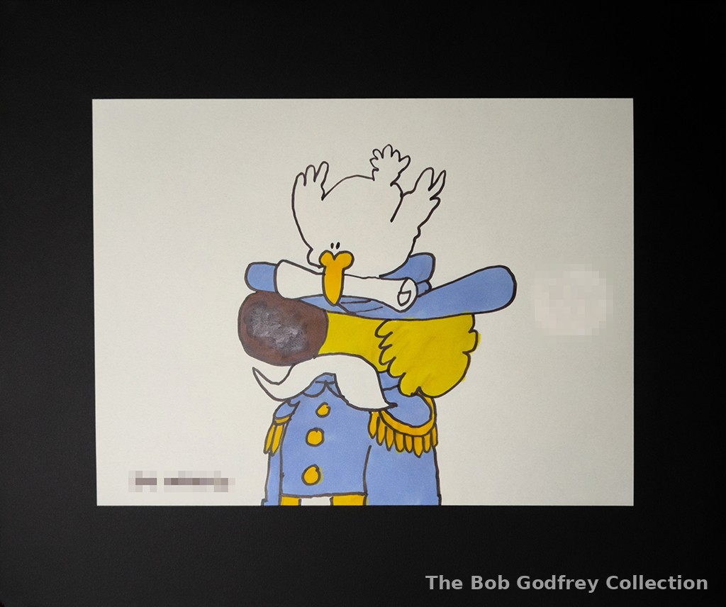 General Roobarb - 1990s re-draw SIGNED by Bob Godfrey