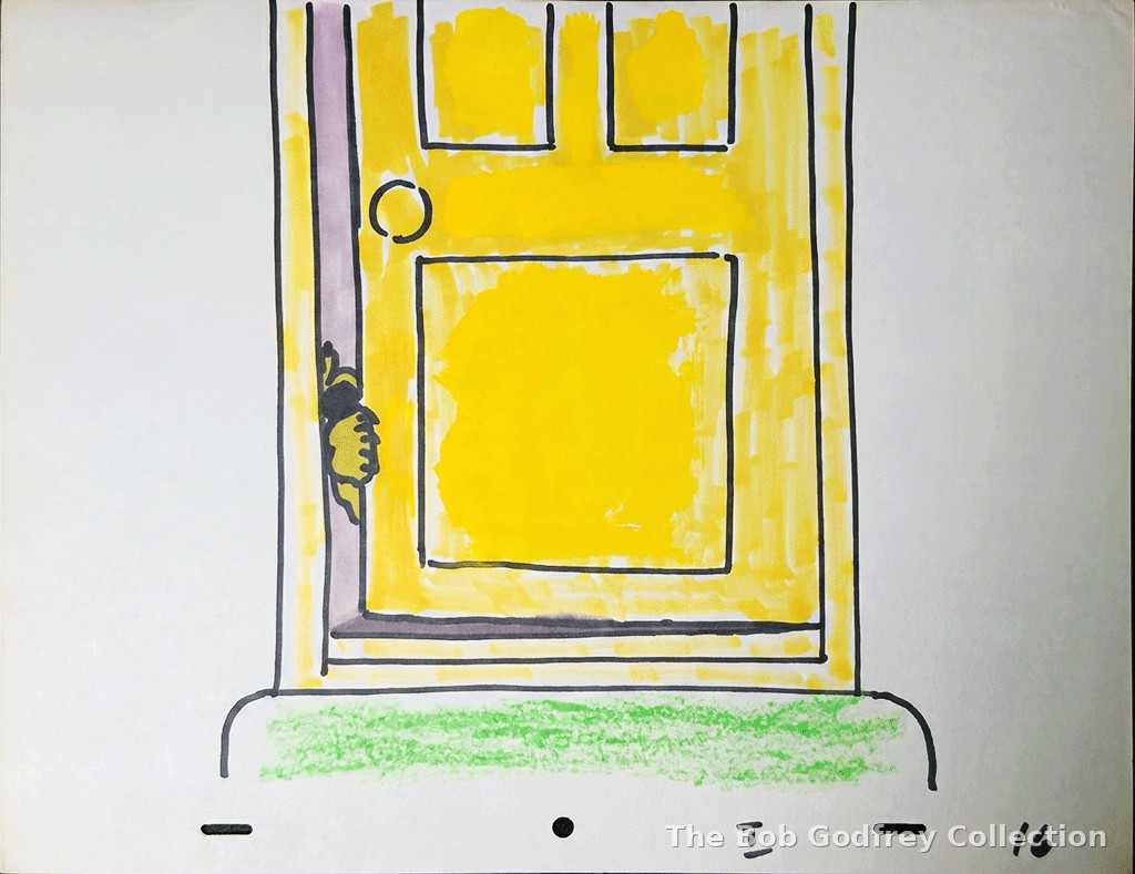 ORIGINAL Roobarb Title Sequence drawing - 016