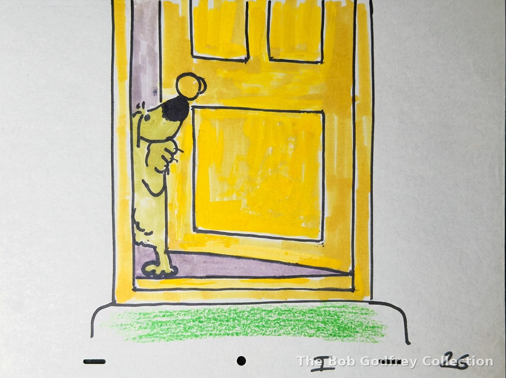 ORIGINAL Roobarb Title Sequence drawing - 026