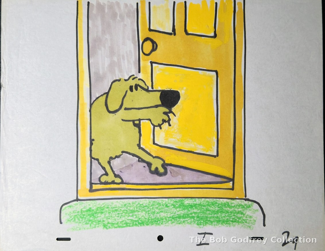 ORIGINAL Roobarb Title Sequence drawing - 029