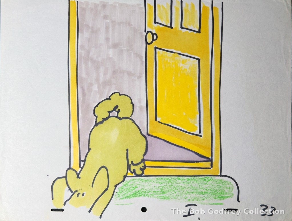 ORIGINAL Roobarb Title Sequence drawing - 033