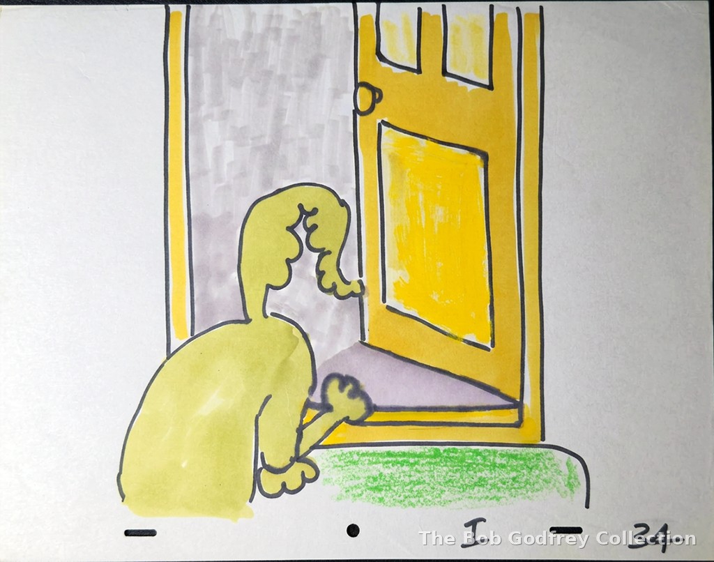 ORIGINAL Roobarb Title Sequence drawing - 034
